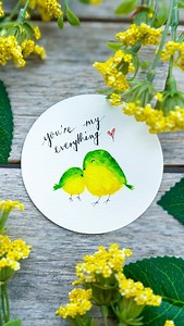 4.6K views · 1.7K reactions | 1 minute watercolor full of ♥️  Full...