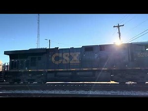 CSX 5262 switching cars in Maxwell Yard w/ CSX 7207 assisting on 11-26-25