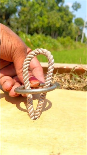 Amazing Rope Knot Trick on Pillar | Strong & Unique Binding Technique | USA DIY Skill 🔥