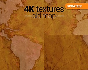 4K textures: Old world map by moxica
