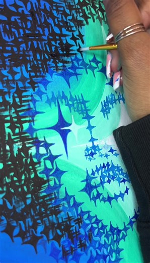 Titled “Self reflecting” A piece for my past, present and future self. Creating this piece allowed me to start the process of introspection. I often go through phases of disconnection with my art and desperately search for external inspiration. Endless scrolling and insight from peers only pushed me deeper into feelings of self doubt and monotony. By allowing myself to sit in silence, I was able to tap into expressive habits that I often utilized as a child. Silently working through Introspectio