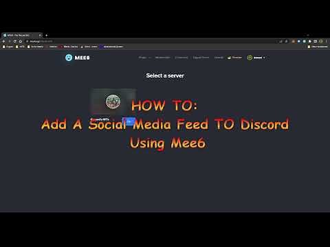 HOW TO Add A Social Feed to Discord Using Mee6