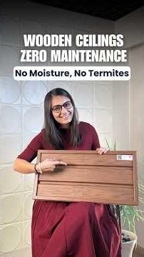 Best Wooden Finish Ceiling Panels: Moisture Proof and Termite Proof | #interiordesign #voxceiling