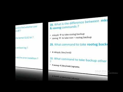 IBM AIX interview questions and answer