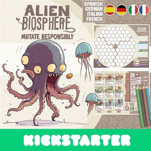 Board Game: Alien Biosphere [french, German, Italian, Spanish] [ULTIMATE Version][print and Play] Ecosystems, Terraforming and Cataclysms. - Etsy