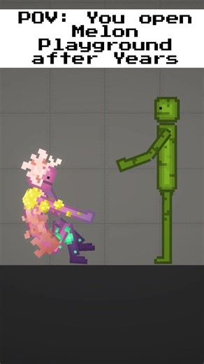 POV: YOU FINALLY OPEN MELON PLAYGROUND AFTER YEARS #gaming #melonplaygroudmods #games #shorts