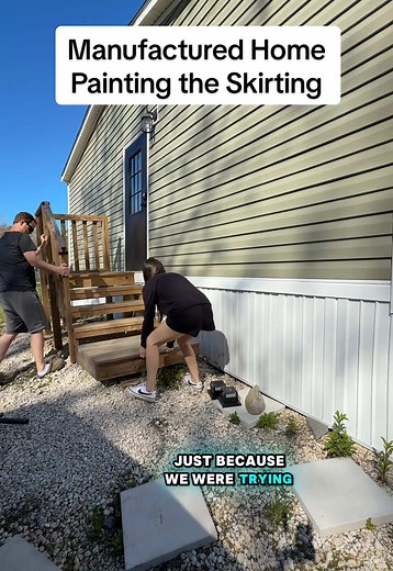 DIY Home Improvement: Painting Skirting for Manufactured Homes