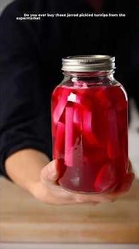 So Easy to Pickle! #turnips #pickled #recipe #cooking #yeungmancooking