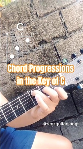 Chord Progressions in the Key of C #guitar #guitarcover #music