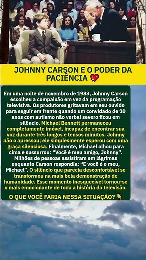 johnny carson michael bennett amizade