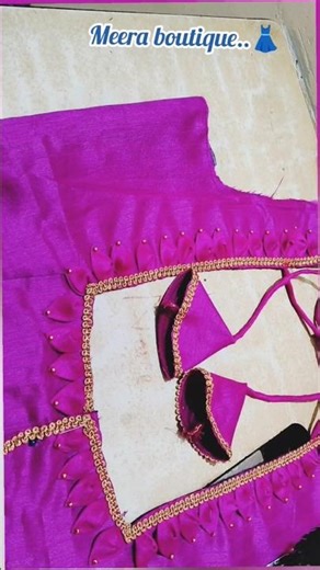 back neck blouse New model design #blousedesign #design #shorts