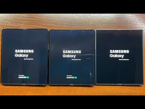 Samsung Galaxy Z Fold 4 vs Z Fold 5 vs Z Fold 6 Main Screens vs Cover Screens Boot Animations