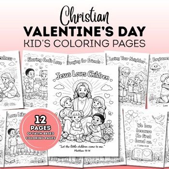 Christian Valentine’s Day Coloring Pages | Faith-Based Bible Coloring for Kids
