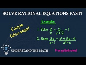Solving Rational Equations | Step-by-Step Examples