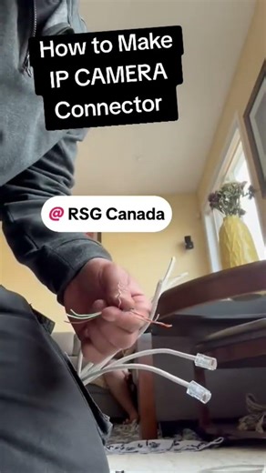 how to make ethernet connection for ip camera ?