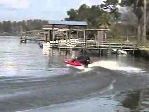 GW Invader on Lake Houston, TX, speedboat, mini boat