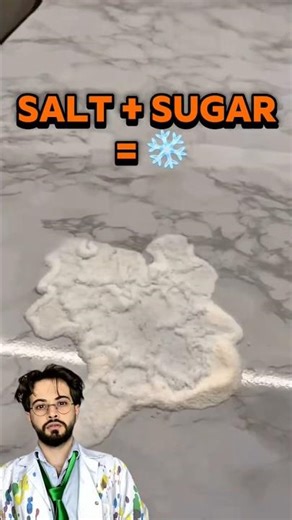 Artificial snow experiment at home. #experiment #mythvsfact #sciencehack