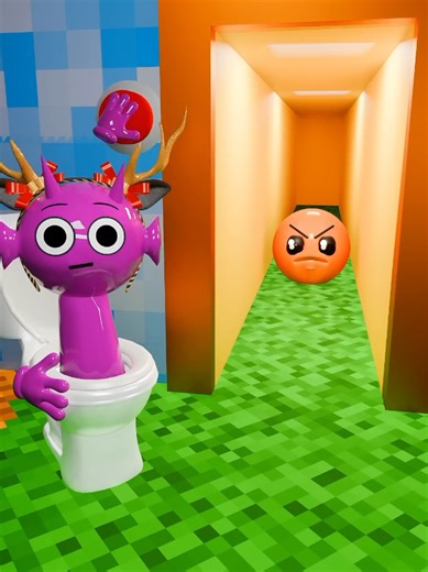 Funny Kids vs Cartoon Characters: Pink vs Red