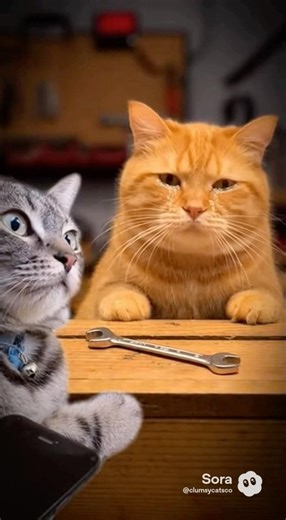 Clumsy Cats Cry for No Reason… Chaos Ensues! 🐱😭💥 | Funny Shorts