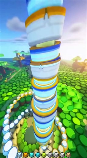 "Minecraft… But EVERY Block Is ROUND! 🔵🤯 | 15s Short"