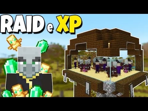 Como fazer uma Farm de pillager e xp no Minecraft bedrock
