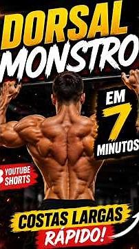 🔥MONSTER BACK IN 7 MINUTES! 💥 (FAST WIDE BACK) #workout #gym #tips
