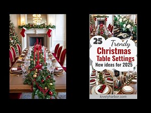 25 Trendy Christmas Table Settings To Copy in 2025