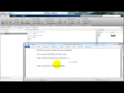 Matlab - Cơ bản - Command Window