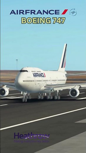 Air France Boeing 747 Takeoff From Heathrow Airport in Infinite Flight