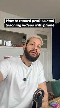 Record professional teaching videos with your phone | iPhone lesson setup