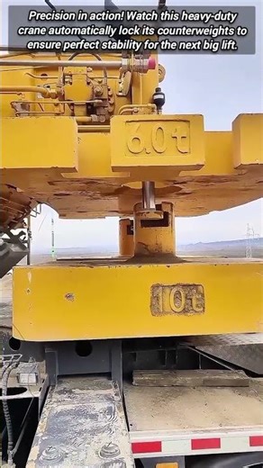 Advanced Automated Counterweight System For Heavy Duty Construction Cranes