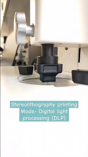 3D printing by digital light processing (DLP) of small cylinder, time lapse