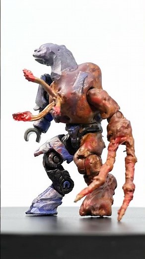 Custom MEGA HALO Flood Infected Elite by ‪@MegaBricks17‬ #halo #megahalo #megaconstrux #haloflood