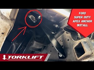 How to Install Torklift Truck Camper Tie Downs Apex Anchor F6005 for Ford F250/F350 SuperDuty
