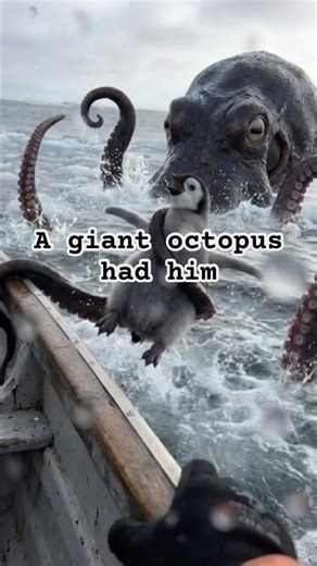 A Giant Octopus Grabbed a Baby Penguin—(Rescue Story) #AnimalRescue #OceanRescue #RescueStory