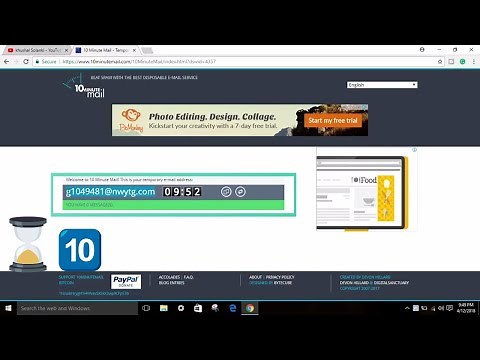 Using 10 Minute Mail For Temporary EMail Accounts Website - (10 min email)