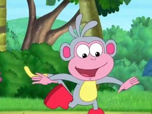 Dora the Explorer Something is Slippery and Boots was Slipping on Banana Peels PAL