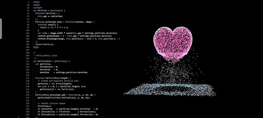 Cách lập trình hình trái tim trong Python và HTML