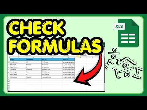 How to Check Formulas in Excel ( Quick & Easy )