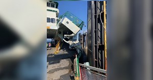 Ferry heavily damaged after making 'hard landing' in Seattle