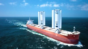 Wind-powered cargo ship Pyxis Ocean charts course for greener shipping