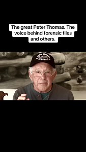 Of course Peter Thomas was the great narrator of Forensic Files and so much more. I consider him to be America's greatest voiceover narrator. He was the voice for products like McDonald's, Coke, PBS Nature, IBM, and so many others. And he was the narrator I chose for more than 100 of my documentary films and commercials. #peterthomas #davidhoffman #forensicscience #viralvideo #crimefiletv