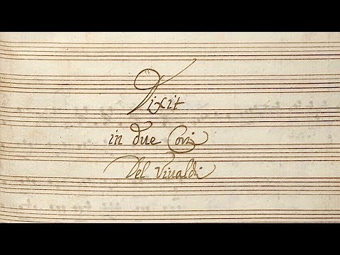 VIVALDI | Dixit Dominus in due Cori | RV 594 in D major | Original manuscript