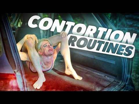 Contortion routines - Outdoor stretching. FlexShow