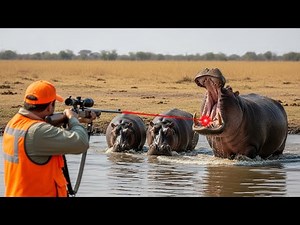 How Hunters Faced the Most Intense Hippo Hunting Encounter Ever | Wild Boar Hunting