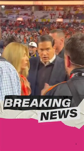 Under the stadium lights, Secretary of State Marco Rubio steps onto the field at the College Football National Championship. President Trump is also in attendance, adding to the electricity in the air. 🇺🇸 | Thunder Hoodie News