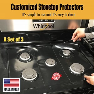 Whirlpool Stove Protector Liners - Stove Top Protector for Whirlpool G