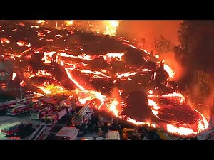 Fast-flowing LAVA Devours homes in Goma! 🌋 Nyiragongo volcano eruption. DR Congo