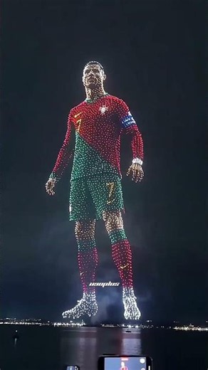 Cristiano Ronaldo Drone Show Obrigado CR7 From Madeira Portugal 🤯🇵🇹🔥