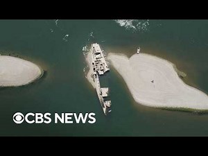 Danube River hits record-low levels, revealing lost historical items across Europe